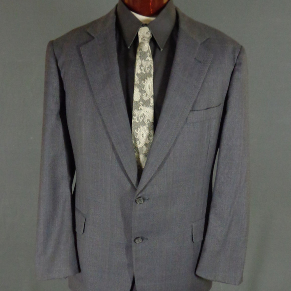 Vintage Gray Nordstrom Wool Blend Blazer 48